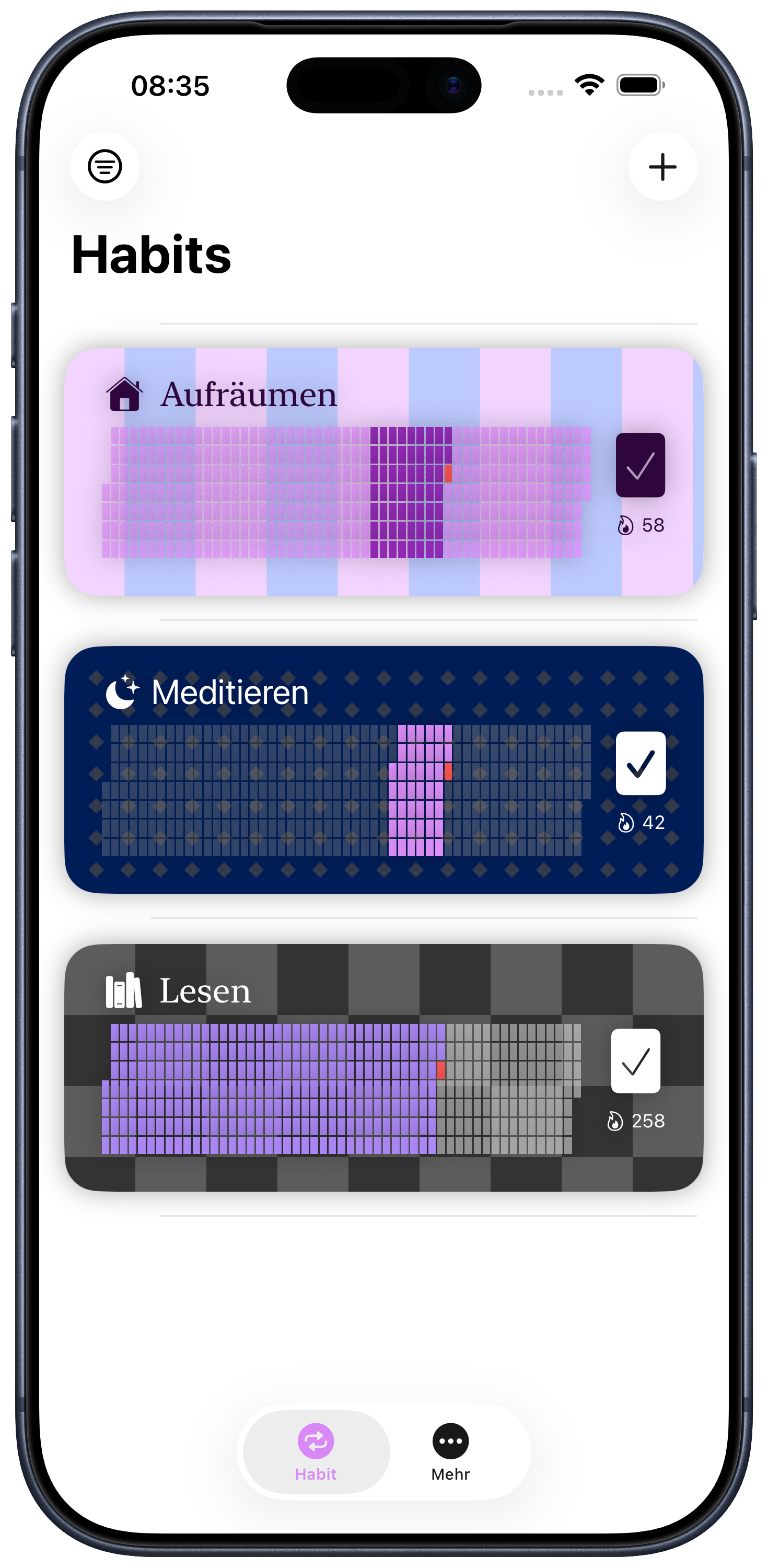 Screenshot 1 CountDo: Habit Tracker