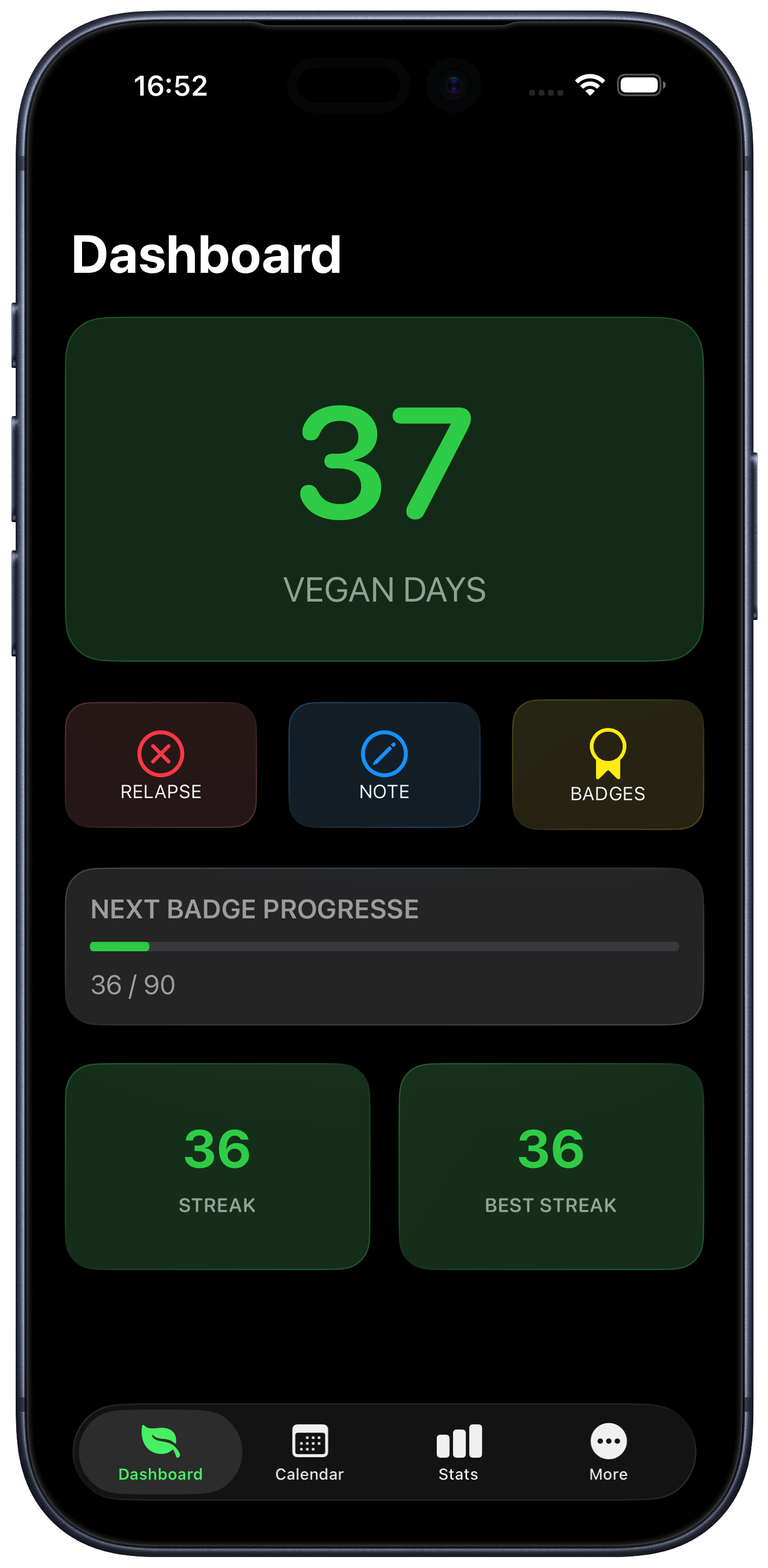 Apple Watch Screenshot VegDays